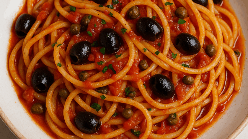 Spaghetti alla puttanesca 1