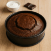 Gâteau au chocolat simple et fondant dans son moule.