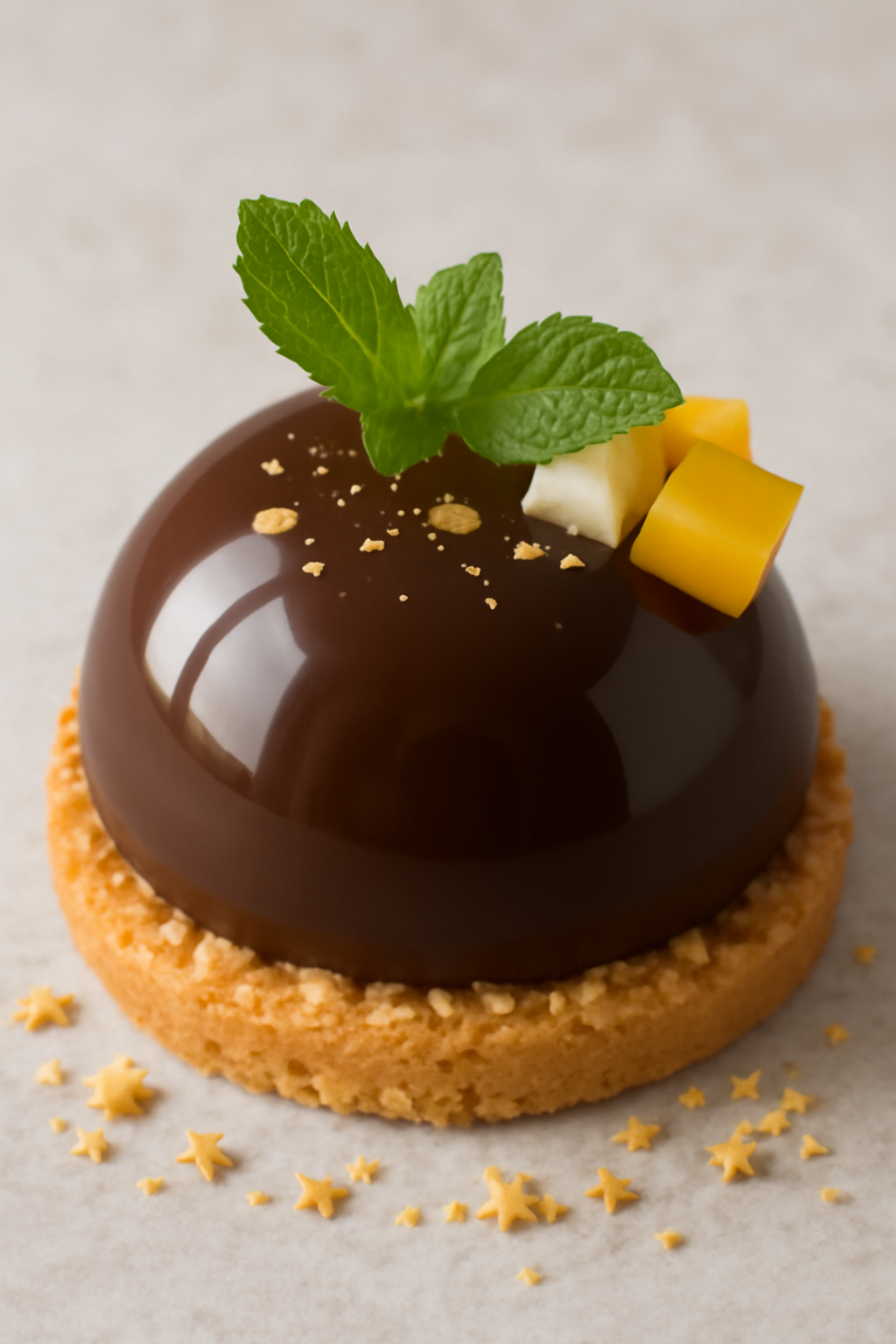 Dôme au Chocolat Gourmand aux Fruits Exotiques