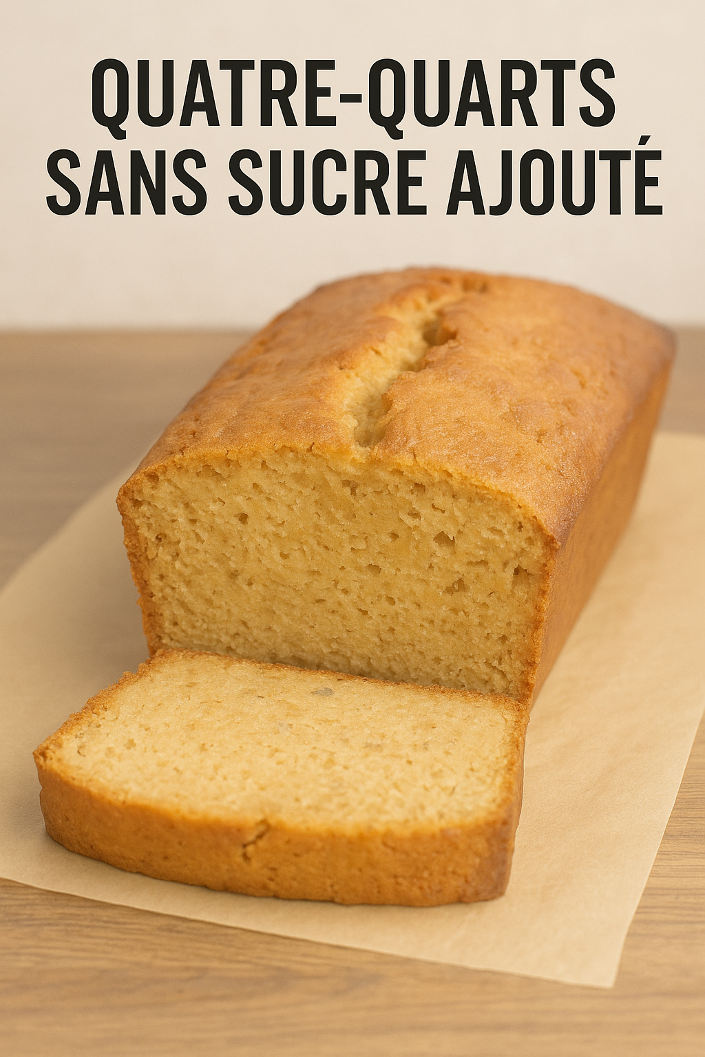 Quatre-quarts sans sucre ajouté