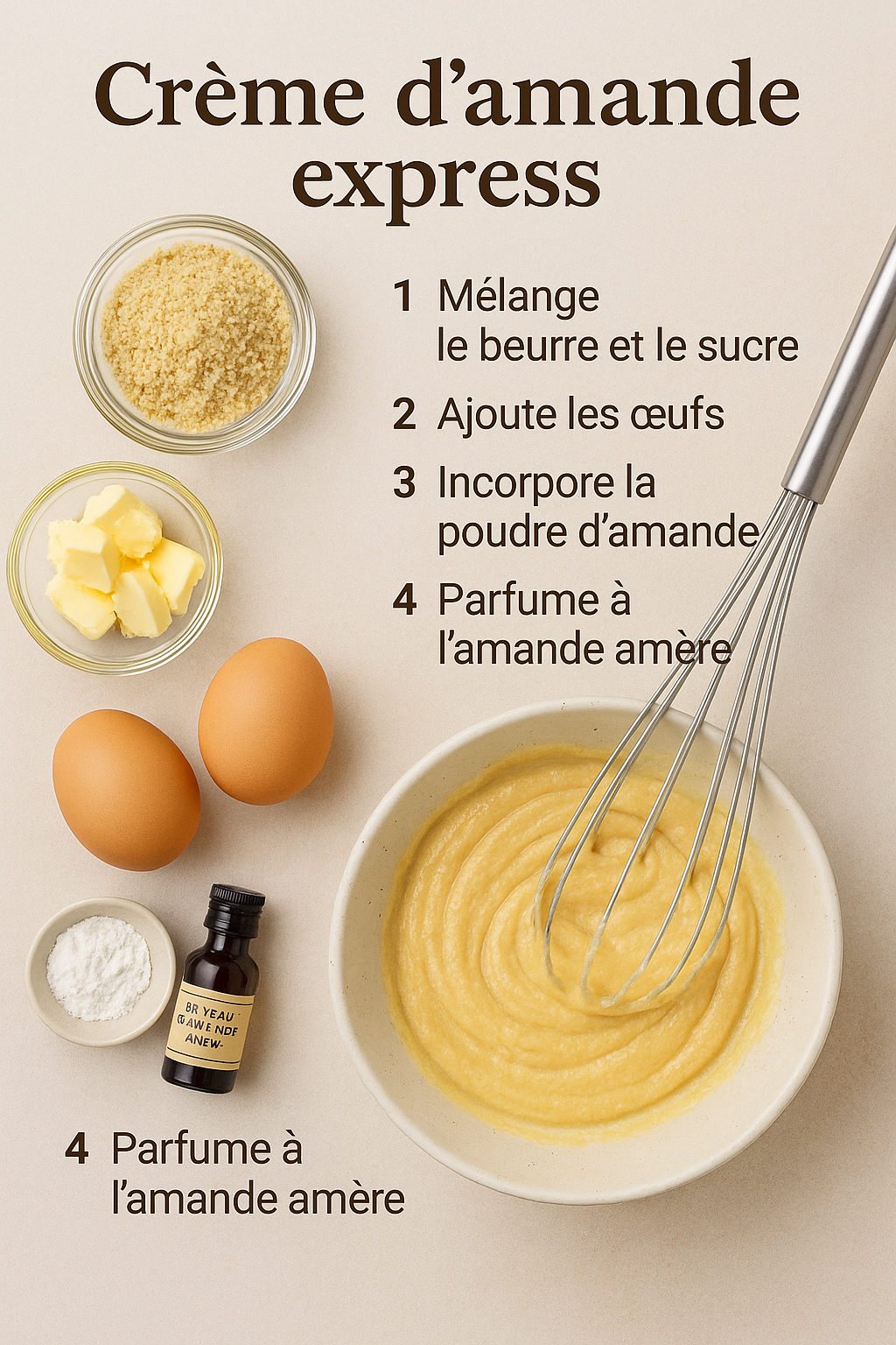 Crème d&rsquo;amande Minutes