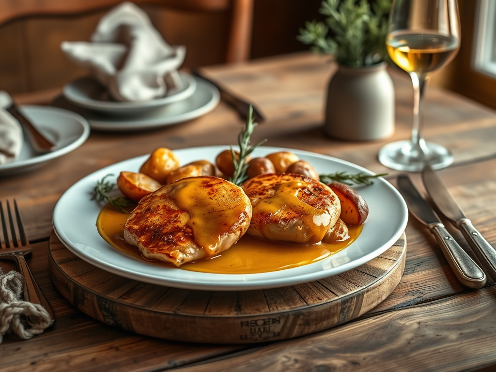 Recette de Poulet Miel-Moutarde