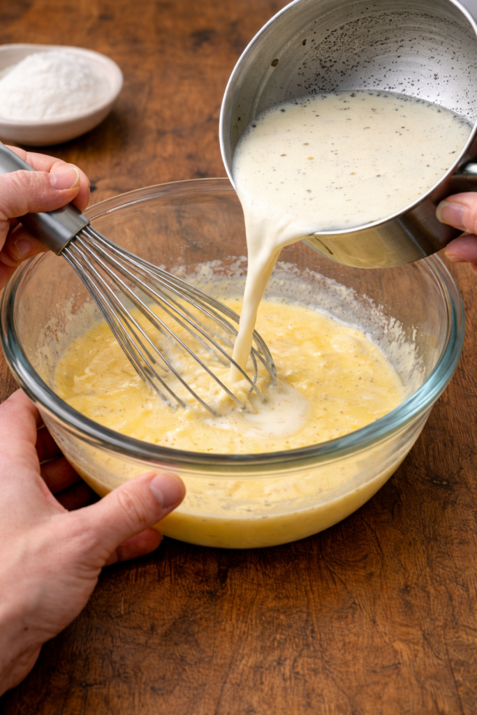 Retire la gousse et verse