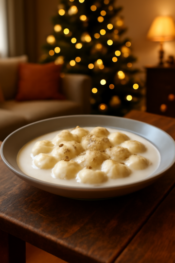 Un plat réconfortant de gnocchis nappés d'une crème onctueuse, agrémentés de tranches irrégulières de saumon fumé, créant un délicieux contraste entre la douceur de la sauce