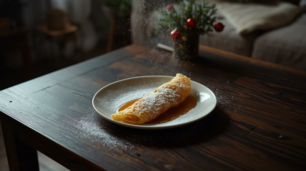 Crêpes dorées, parfumées à l’orange.